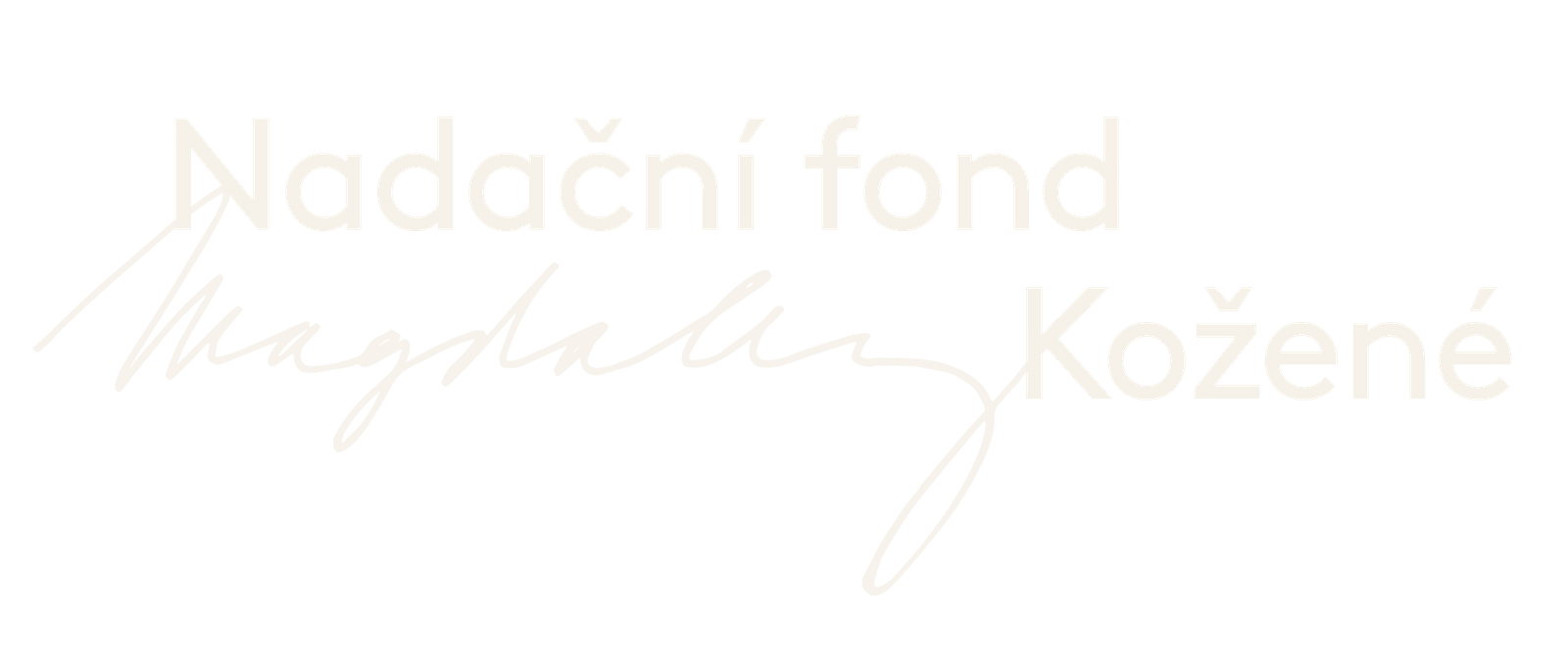 Logo Nadační fond Magdaleny Kožené